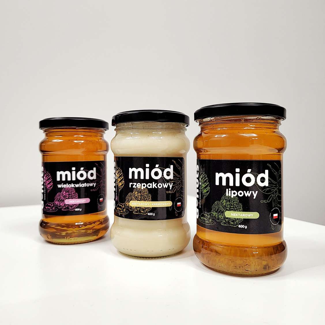 Miód Lipowy nektarowy 400 g - obrazek 2