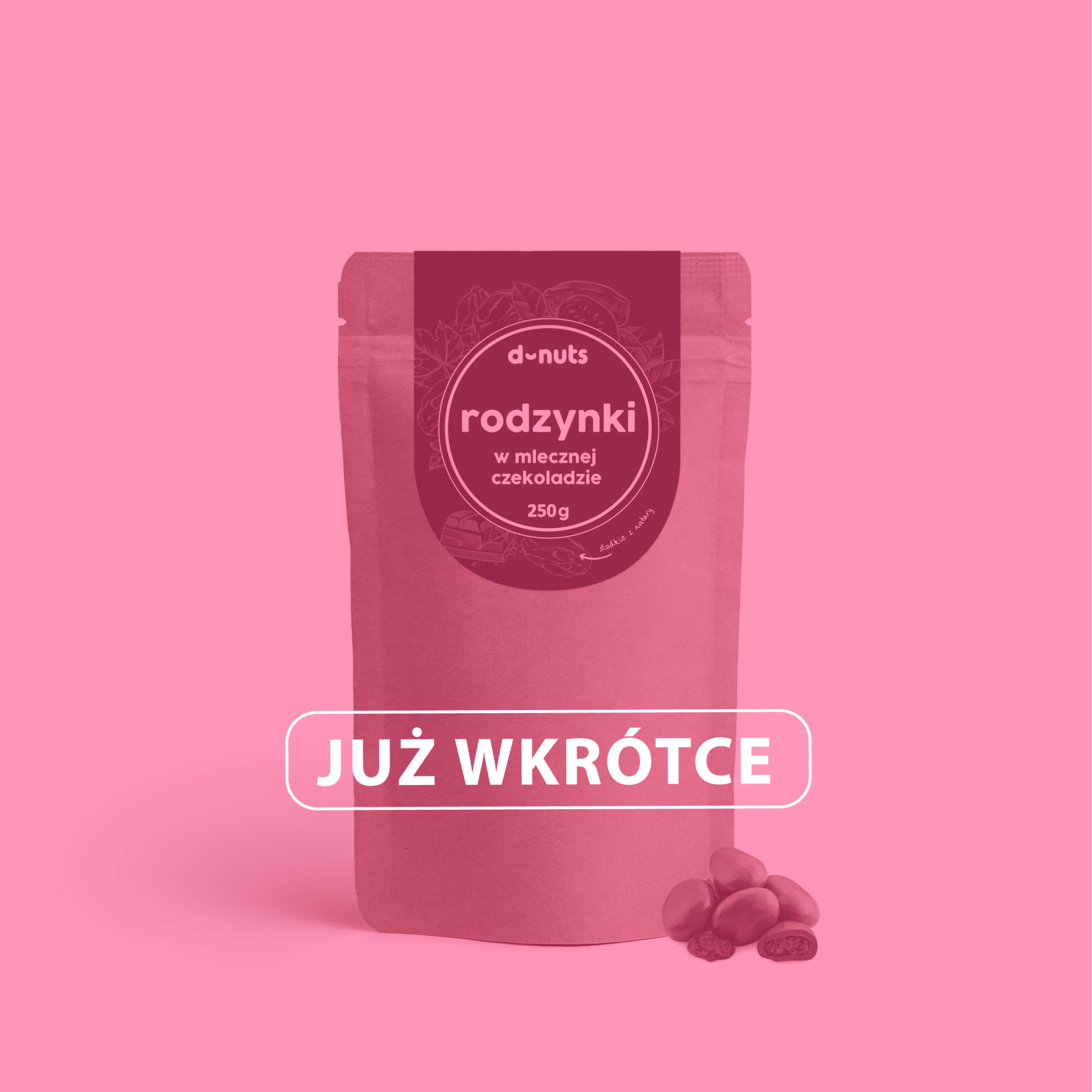 Rodzynki w mlecznej czekoladzie 250 g - obrazek 3