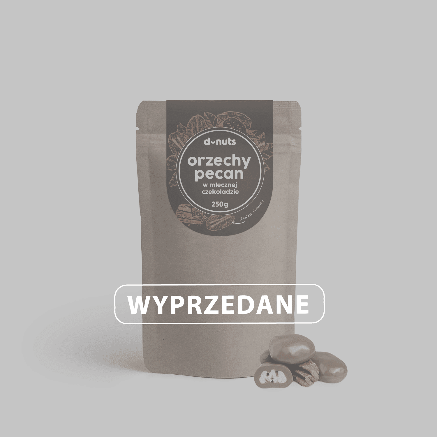 Orzechy Pekan w mlecznej czekoladzie 250 g - obrazek 5