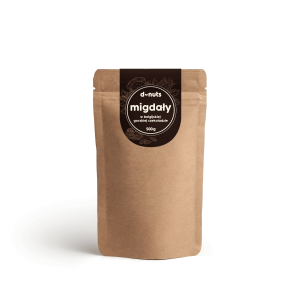 Migdały w belgijskiej gorzkiej czekoladzie 500 g