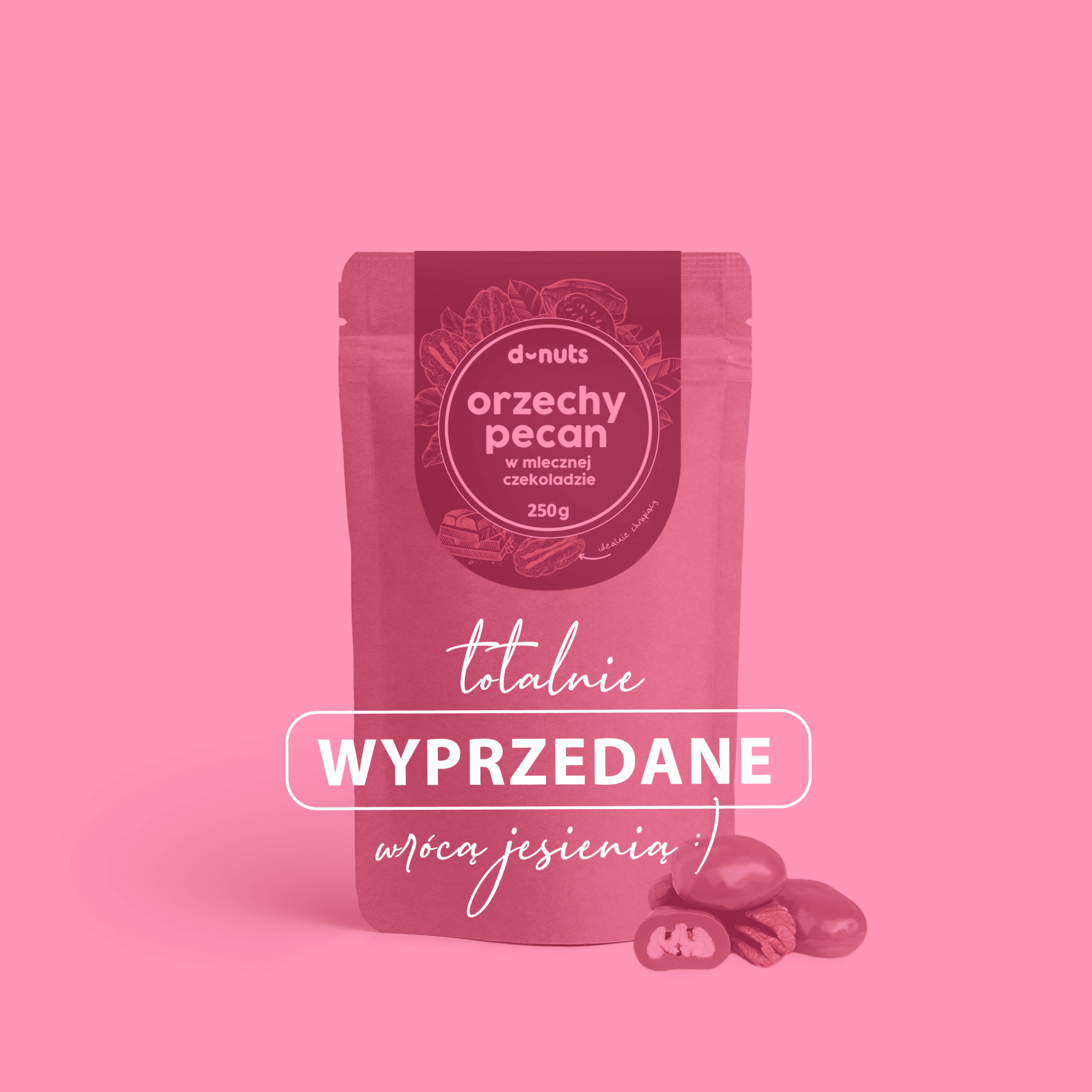 Orzechy Pekan w mlecznej czekoladzie 250 g - obrazek 4