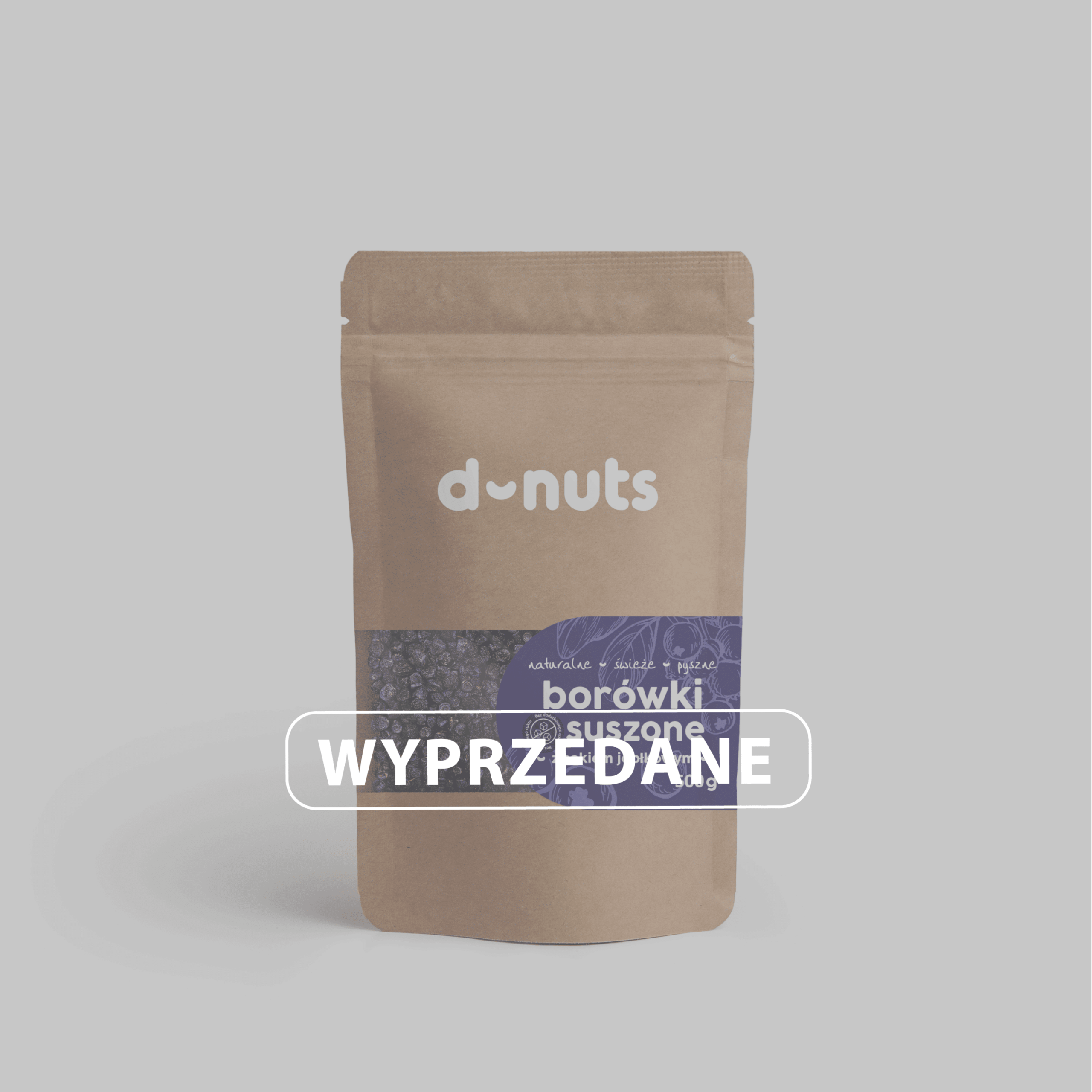 Borówki suszone bez cukru 500 g - obrazek 3