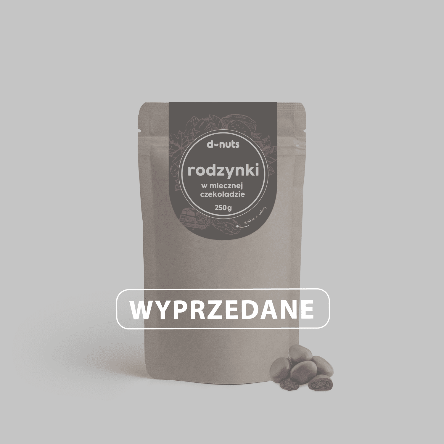 Rodzynki w mlecznej czekoladzie 250 g - obrazek 4