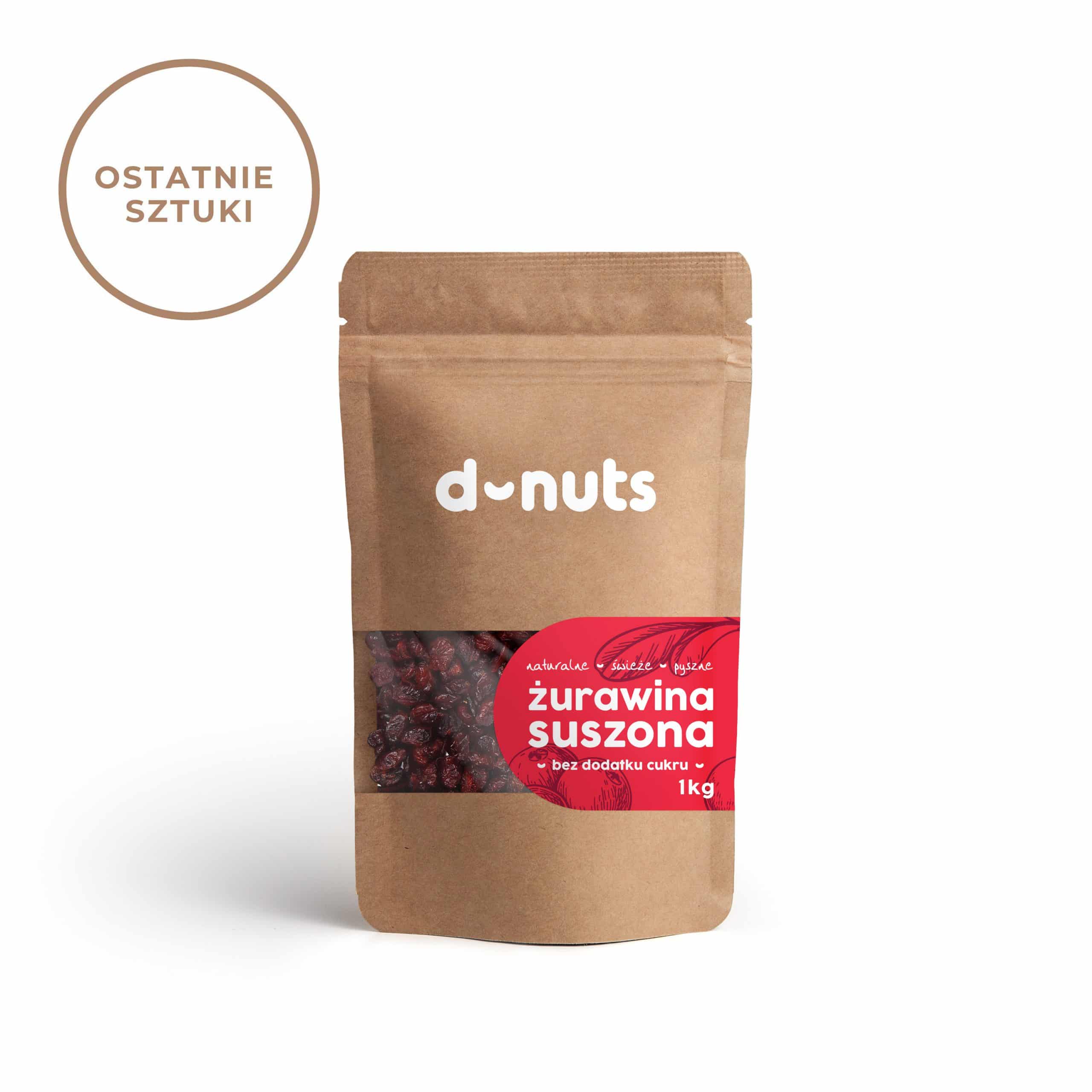 Żurawina suszona bez cukru (z sokiem jabłkowym) 1 kg - obrazek 4