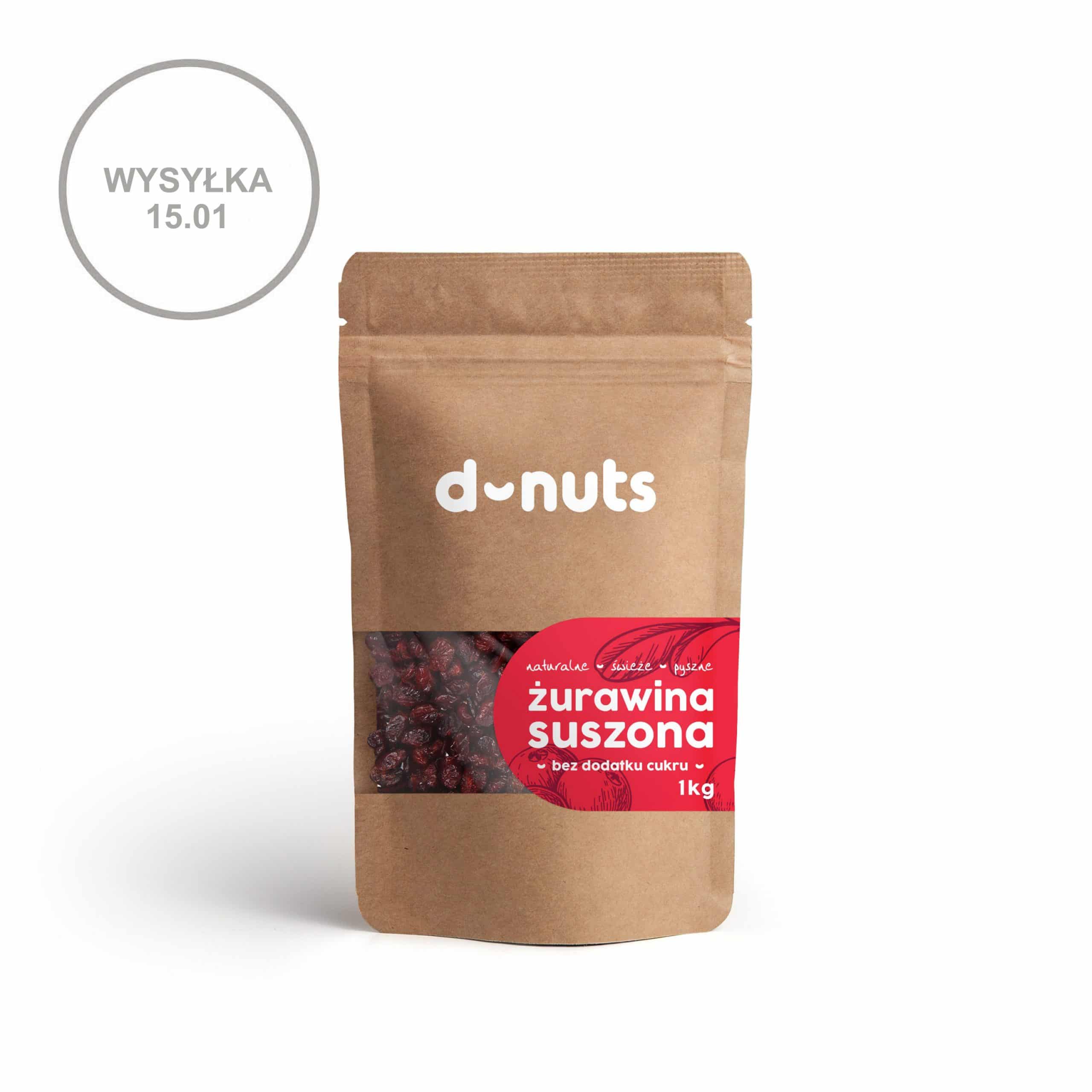 Żurawina suszona bez cukru (z sokiem jabłkowym) 1 kg - obrazek 6