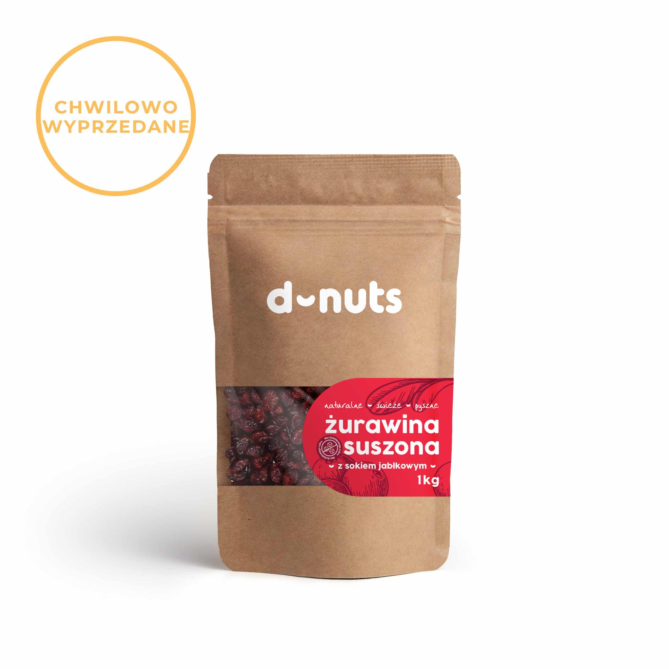 Żurawina suszona bez cukru (z sokiem jabłkowym) 1 kg - obrazek 9