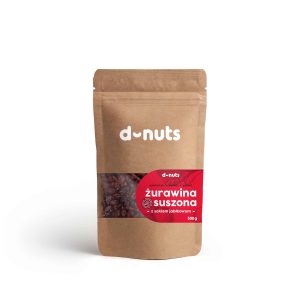 Żurawina suszona bez cukru (z sokiem jabłkowym) 500 g